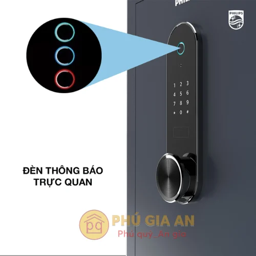 két sắt mini khóa vân tay