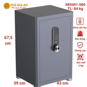 Két sắt nhập khẩu Philips SBX601-6B0 Vân Tay Điện Tử - Phú Gia An