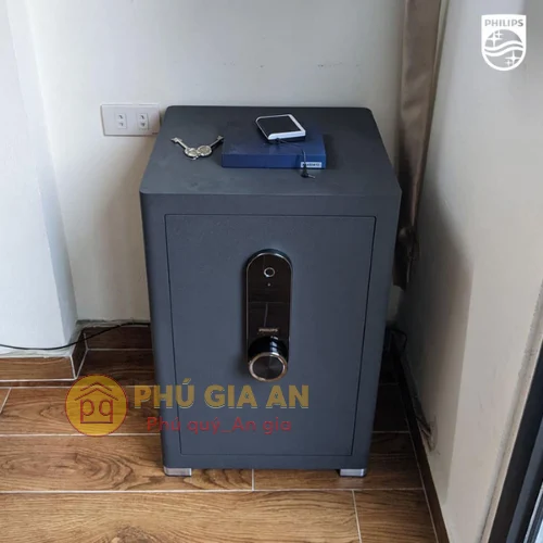 Két sắt nhập khẩu Philips SBX601-7B0 bảo mật vân tay điện tử tuyệt đối tại Phú Gia An 2 két sắt gia đình loại nào tốt
