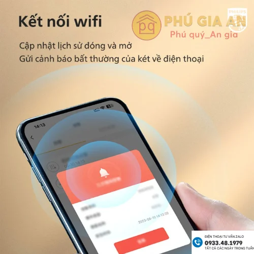 Két sắt nhập khẩu Philips SBX602-5CU vân tay điện tử 5