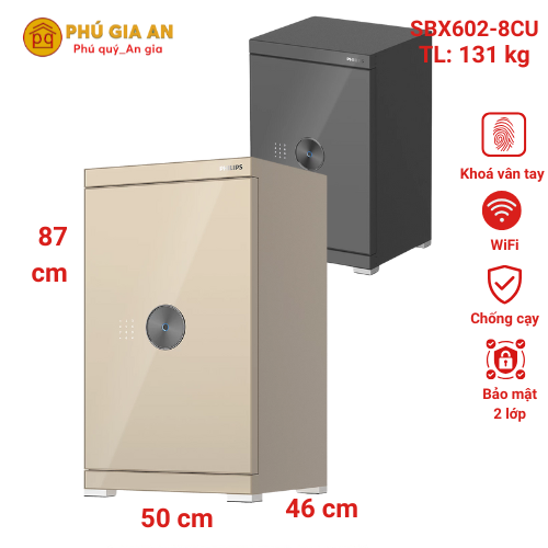 Két sắt Philips SBX602-8CU Nhập Khẩu Chính Hãng - Bảo Mật Đỉnh Cao