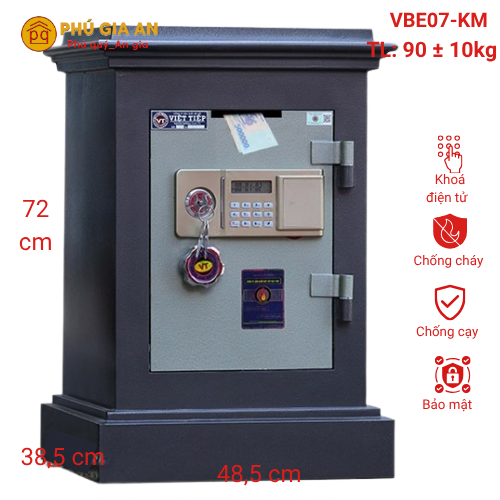 Két sắt nhét tiền VBE07 điện tử 1 ket sat nhet tien vbe07 dien tu 2