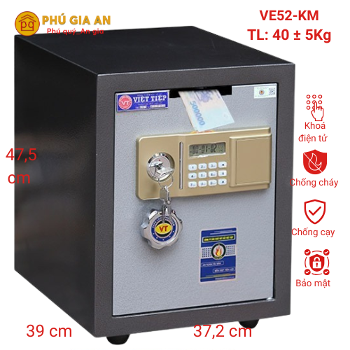 Két sắt nhét tiền Việt Tiệp VE52-KM 1 ket sat nhet tien viet tiep ve52 km