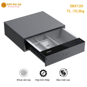 Két sắt Philips SBX120 Két Ngăn Kéo Vân Tay Điện Tử Cao Cấp