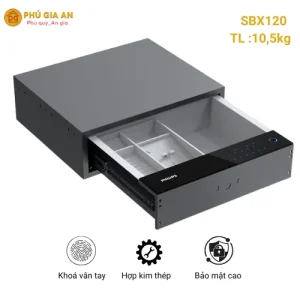 Két sắt Philips SBX120 Két Ngăn Kéo Vân Tay Điện Tử Cao Cấp
