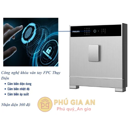 Két sắt Philips SBX701-4B0 vân tay điện tử nhập khẩu 5 Két sắt Philips SBX701-4B0 vân tay điện tử nhập khẩu 5