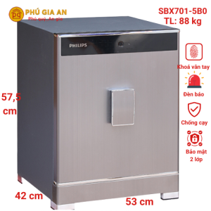 Két sắt Philips SBX701-5B0 vân tay điện tử nhập khẩu