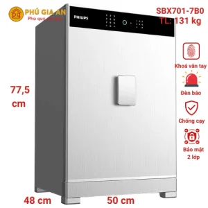 Két sắt Philips SBX701-7B0 Bảo Mật Vân Tay FPC Thụy Điển Tại Phú Gia An