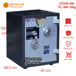Két sắt nhét tiền VC590-KM khóa cơ