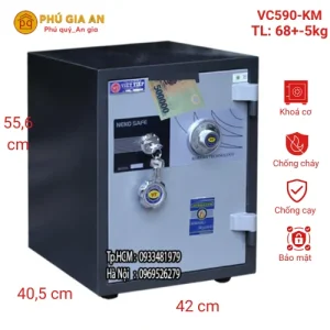 Két sắt nhét tiền VC590-KM khóa cơ
