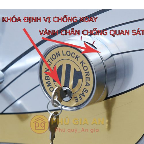 Két sắt hai cửa siêu cường Samurai MC6100 mã cơ 2 ket sat samurai chi tiet 2 pga