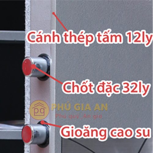 Két sắt hai cửa siêu cường Samurai MC6100 mã cơ 3 ket sat samurai chi tiet 3 pga