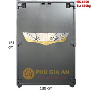 Két sắt hai cửa siêu cường Samurai MC6100 mã cơ