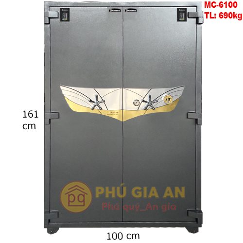 Két sắt hai cửa siêu cường Samurai MC6100 mã cơ 1 ket sat samurai mc 6100 khoa co m pga