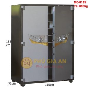 Két sắt hai cửa Samurai MC6115