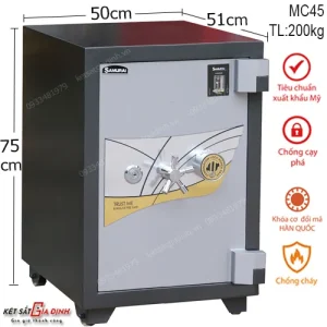 Két sắt siêu cường Samurai MC45 khóa cơ 1