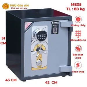 Két sắt thép tấm Samurai ME05 khóa điện tử Hàn Quốc chống trộm hiệu quả - Phú Gia An