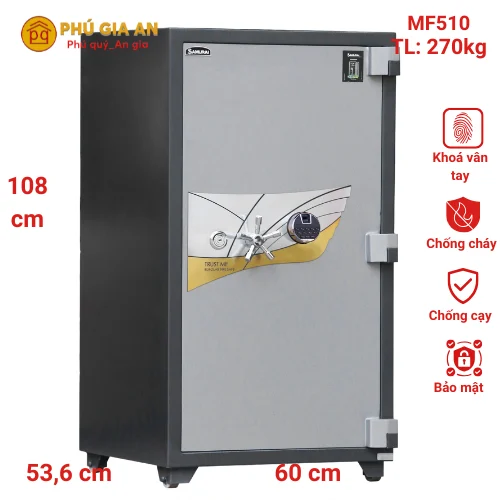 Két sắt Samurai MF510 khóa vân tay điện tử 1