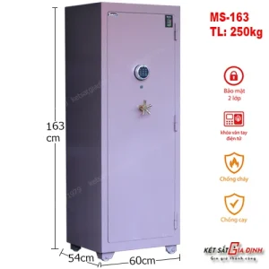 Két sắt siêu cường Samurai MS163 vân tay mã số