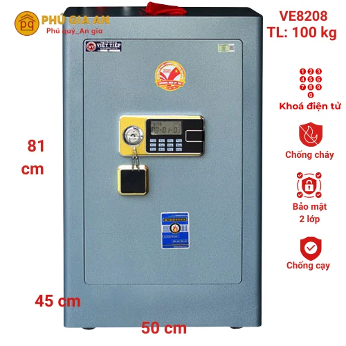 Két sắt siêu cường Việt Tiệp VE8208 điện tử- Model 2024 1