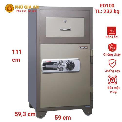 Két sắt thả tiền nhập khẩu Leeco PD100 1