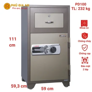 Két sắt thả tiền nhập khẩu Leeco PD100