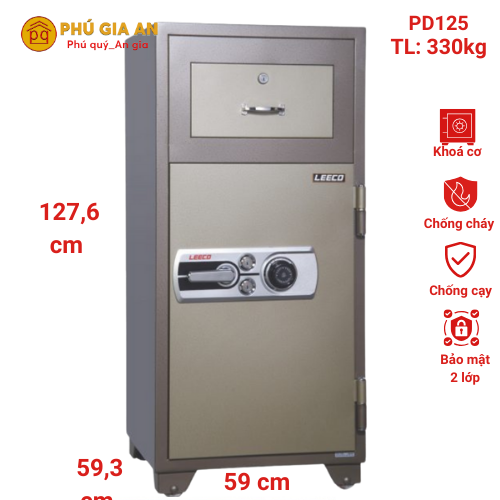 Két sắt thả tiền Leeco PD125(M) 1