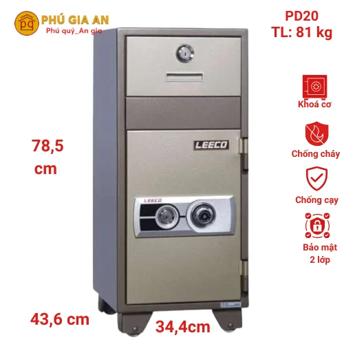 Két sắt thả tiền nhập khẩu Leeco PD20 1 Két sắt thả tiền nhập khẩu Leeco PD20 1