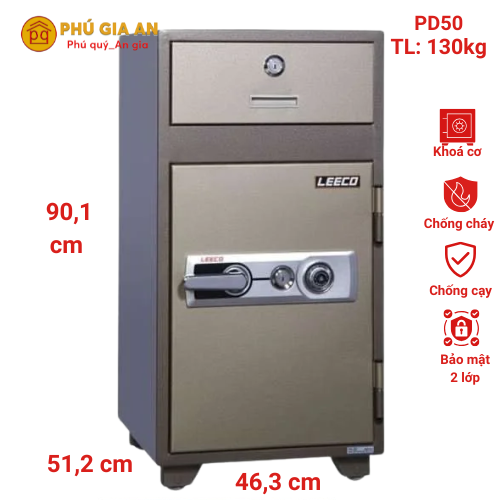 Két sắt thả tiền nhập khẩu Leeco PD50 1