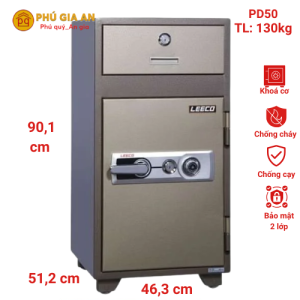 Két sắt thả tiền nhập khẩu Leeco PD50