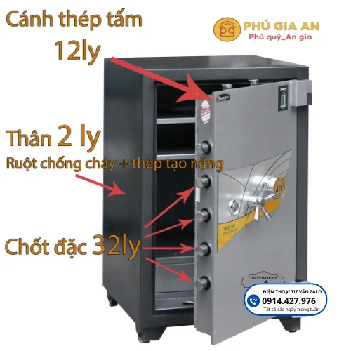 Két sắt Samurai Chống Đập MC48-B10 3 Két sắt Samurai Chống Đập MC48-B10 3