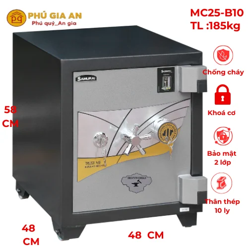 Két sắt thân dày 10ly Samurai MC25-B10 1 Két sắt thân dày 10ly Samurai MC25-B10 1