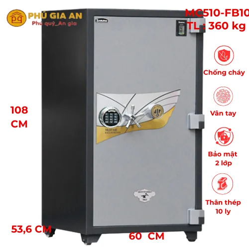 Két sắt Samurai MC510-FB10 thân thép 10ly 1 Két sắt Samurai MC510-FB10 siêu cường chống cháy tốt nhất