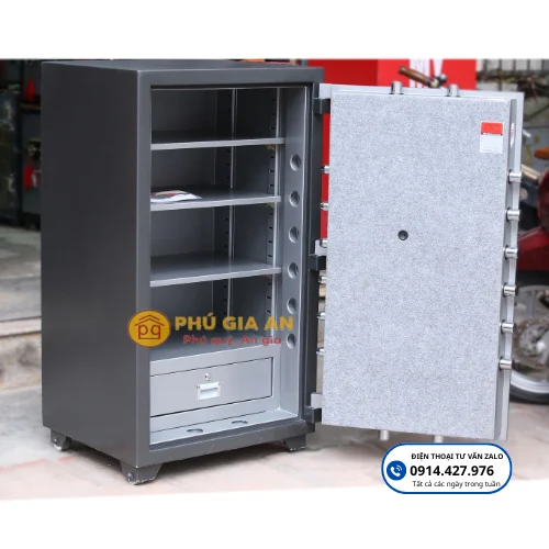 Két sắt Samurai MC510-FB10 thân thép 10ly 2 Hệ thống khóa vân tay hàn quốc trên két sắt Samurai MC510