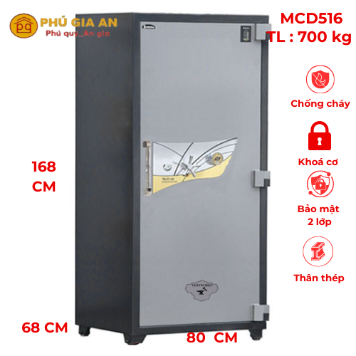 Két sắt thân thép dày 10ly Samurai MCD516-B10 két trong két 1