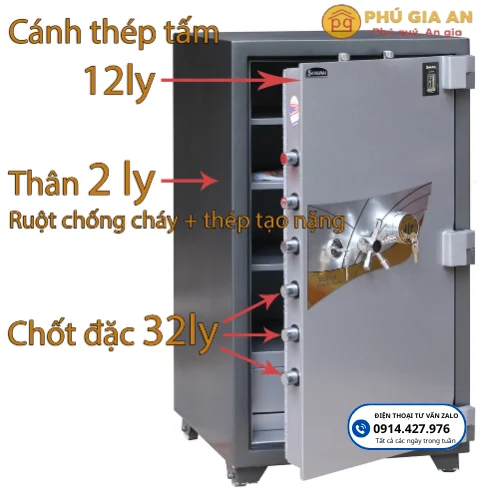Két sắt Samurai MCD510 két trong két 2 két sắt chống cháy tốt nhất