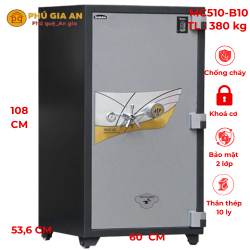 Két sắt thân vỏ thép 10ly Samurai MCD510-B10 két trong két 1 Két sắt thân vỏ thép 10ly Samurai MCD510-B10 két trong két 1