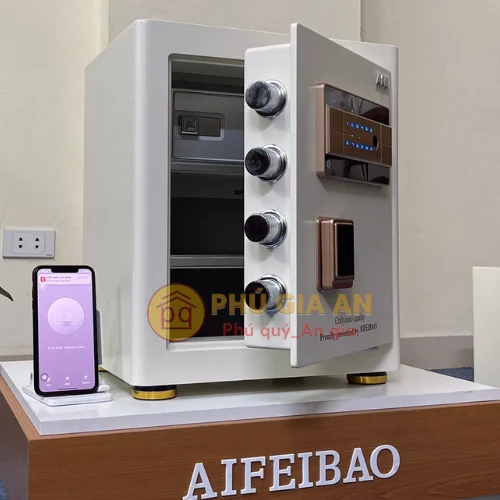 Két sắt thông minh Aifeibao HK-A1/D45HM 2 Nội thất bọc da cao cấp của két sắt Aifeibao HK-A1/D45HM