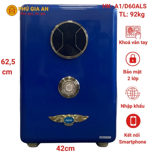 két sắt mini khóa vân tay