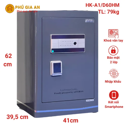 Két sắt thông minh Aifeibao HK-A1/D60HM nhập khẩu chính hãng