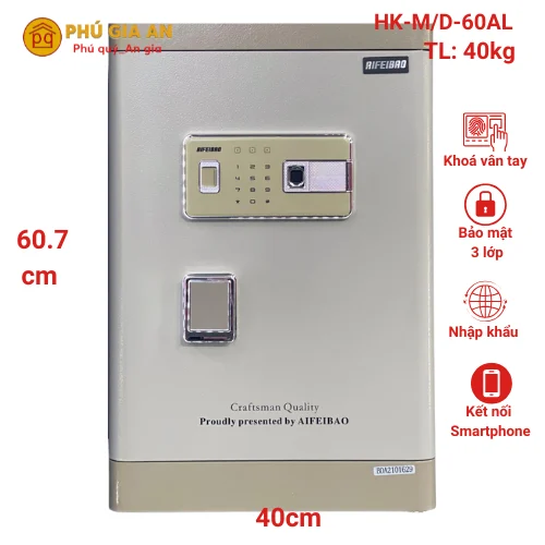Két sắt thông minh Aifeibao HK-M/D-60AL 1 Két sắt thông minh Aifeibao HK-M/D-60AL thiết kế sang trọng