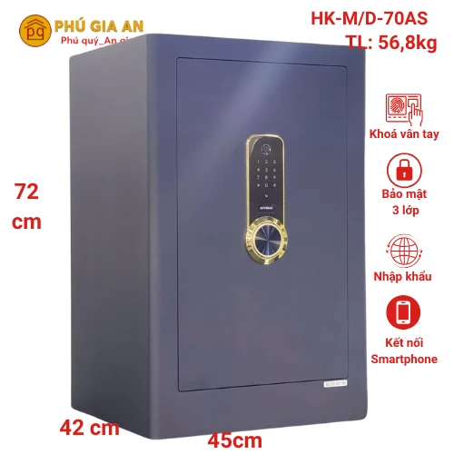 Két sắt thông minh Aifeibao HK-M/D-70AS nhập khẩu chính hãng 1 két sắt cao cấp nhập khẩu Aifeibao HK-M/D-70AS màu trắng sang trọng