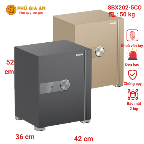 Két sắt thông minh Philips SBX202-5C0 chính hãng