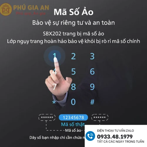 Két sắt thông minh Philips SBX202-5CO vân tay mã số điện tử 4