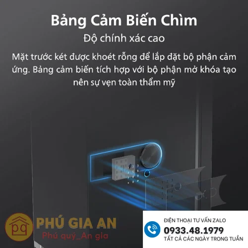 Két sắt thông minh Philips SBX202-6CO vân tay mã số điện tử 4