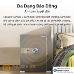 Két sắt thông minh Philips SBX202-7CO vân tay mã số điện tử