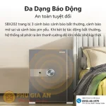 Két sắt thông minh Philips SBX202-7CO vân tay mã số điện tử