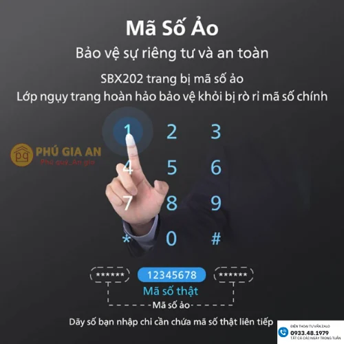 Két sắt thông minh Philips SBX202-7CO vân tay mã số điện tử 5