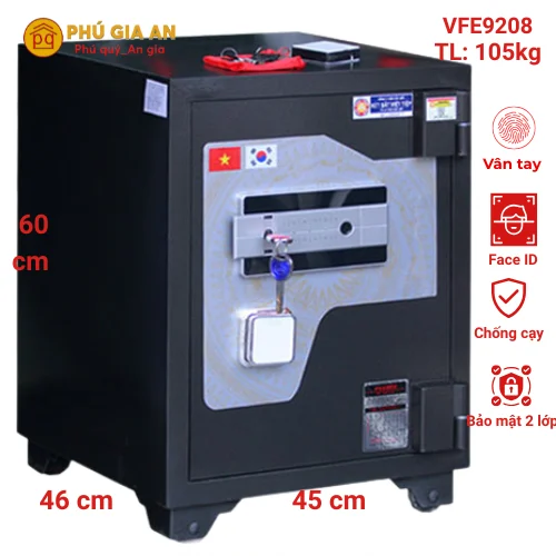 Két sắt thông minh Việt Tiệp VFE9208 vân tay mã số tích hợp app điện thoại 1