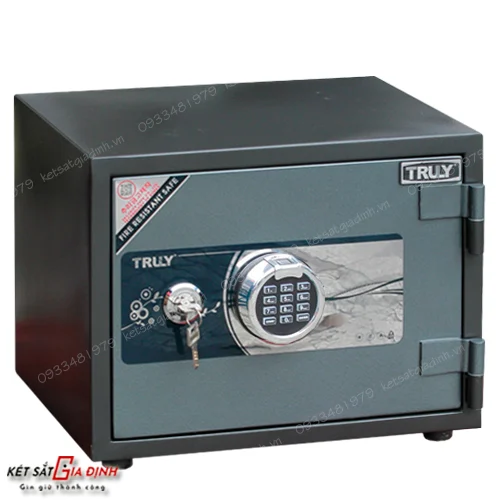Két sắt vân tay mã số Truly Gold TLG36VT mini cỡ nhỏ 2 két sắt cao cấp Truly Gold TLG36VT vân tay điện tử